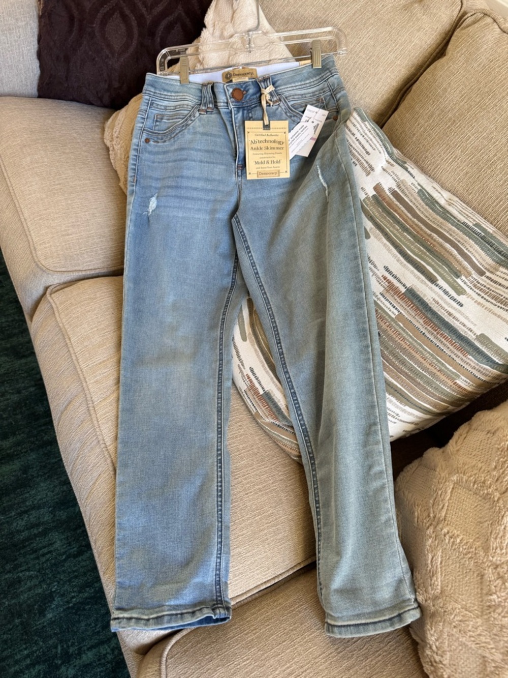 Democracy Light Blue Straight-Leg Women's Jeans